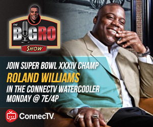 Graphic of Roland Williams for Big Ro Show on ConnecTV