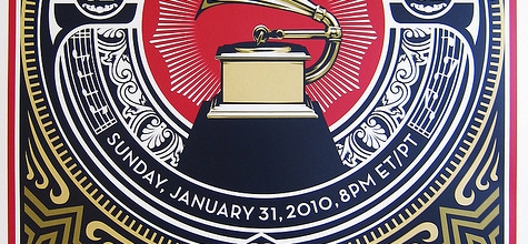 Though this Grammy Awards' poster is a little dated, we love it.